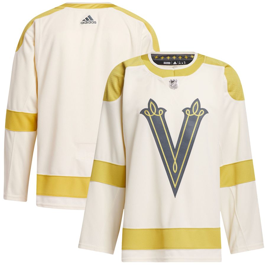 Men Vegas Golden Knights adidas Cream 2024 NHL Winter Classic Primegreen Authentic Jersey->customized nhl jersey->Custom Jersey